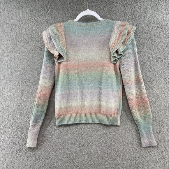 Mermaidcore Ruffle Sweater size medium - Picture 3 of 11